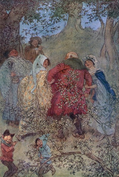 Illustratie voor De Vrolijke Vrouwen van Windsor door Hugh Thomson
